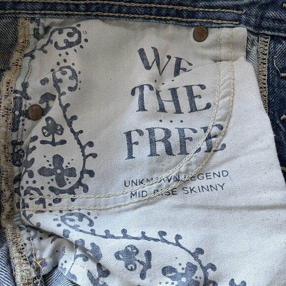 Free People Unknown Legend Mid Rise Jeans - Picture 7 of 7